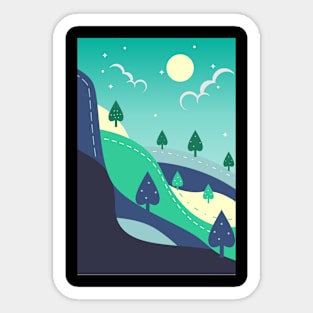 Mountain View Sticker